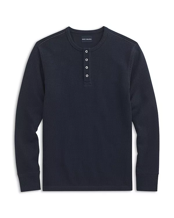 Футболка-Поло с длинными рукавами из вафельной вязки Mack Weldon, синий
Футболка-Поло с длинными рукавами из вафельной вязки Mack Weldon, синий