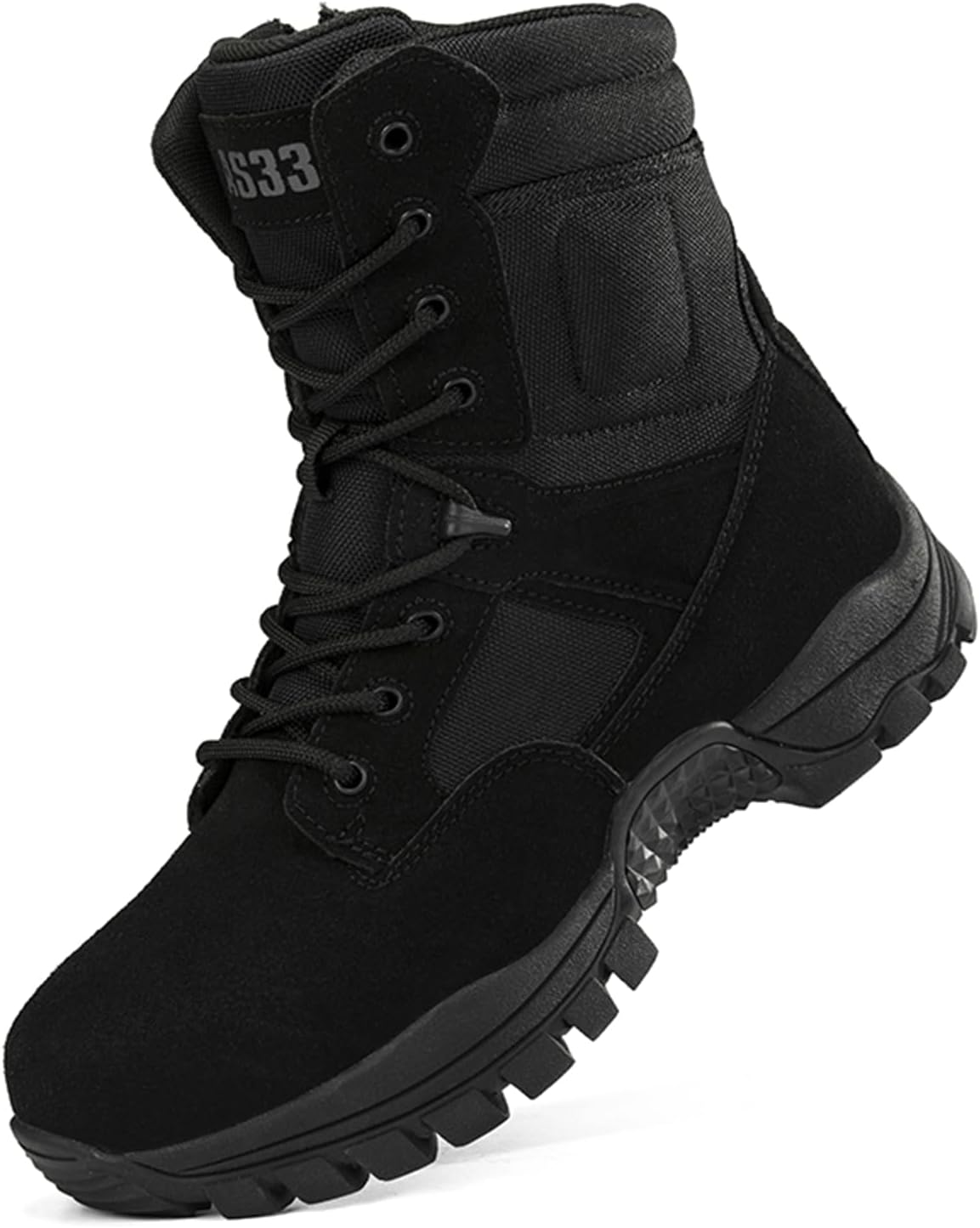 Мужские ботинки высокого среза с шнуровкой из замшевой кожи, тактические военные, легкие, удобные, с нескользящей подошвой и амортизирующей стелькой, для походов, кемпинга, тренировок, охоты, джунглей, боевых действий и туризма Tengfeifly, черны...
Мужские ботинки высокого среза с шнуровкой из замшевой кожи, тактические военные, легкие, удобные, с нескользящей подошвой и амортизирующей стелькой, для походов, кемпинга, тренировок, охоты, джунглей, боевых действий и туризма Tengfeifly, черны...