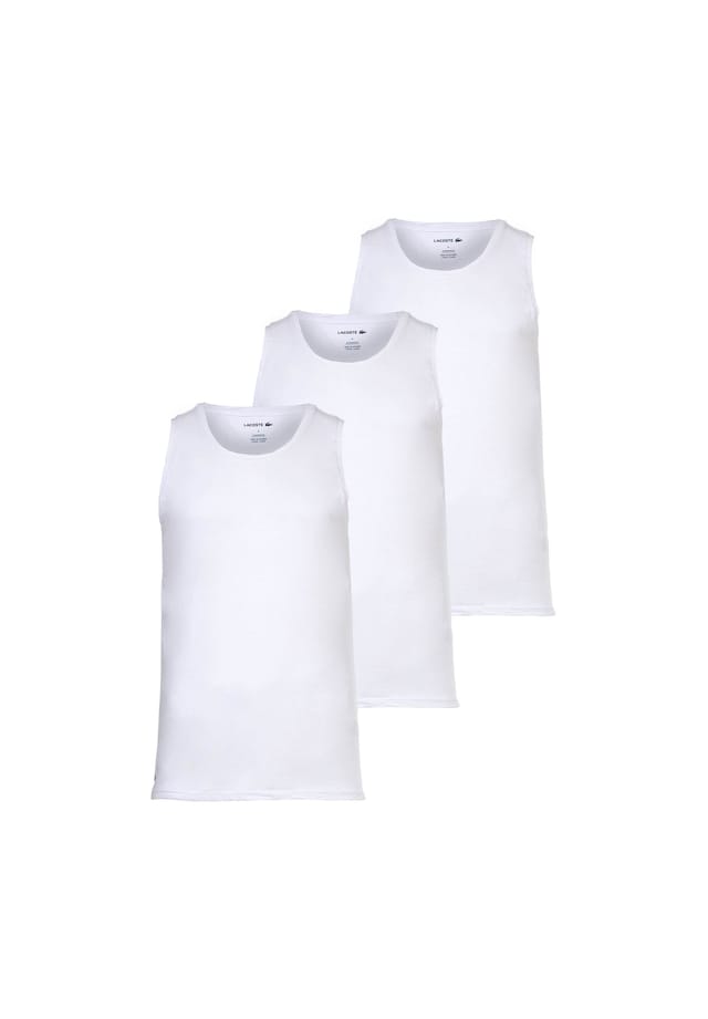 Комплект из 3 маек - майка с круглым вырезом облегающая однотонная из хлопка Lacoste, белый
Комплект из 3 маек - майка с круглым вырезом облегающая однотонная из хлопка Lacoste, белый