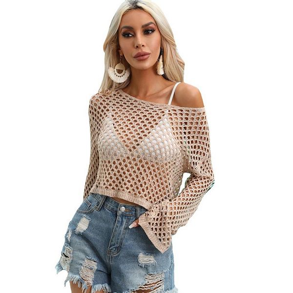 Женский топ-боди с длинным рукавом fishnet crochet Yesfashion, Khaki
Женский топ-боди с длинным рукавом fishnet crochet Yesfashion, Khaki