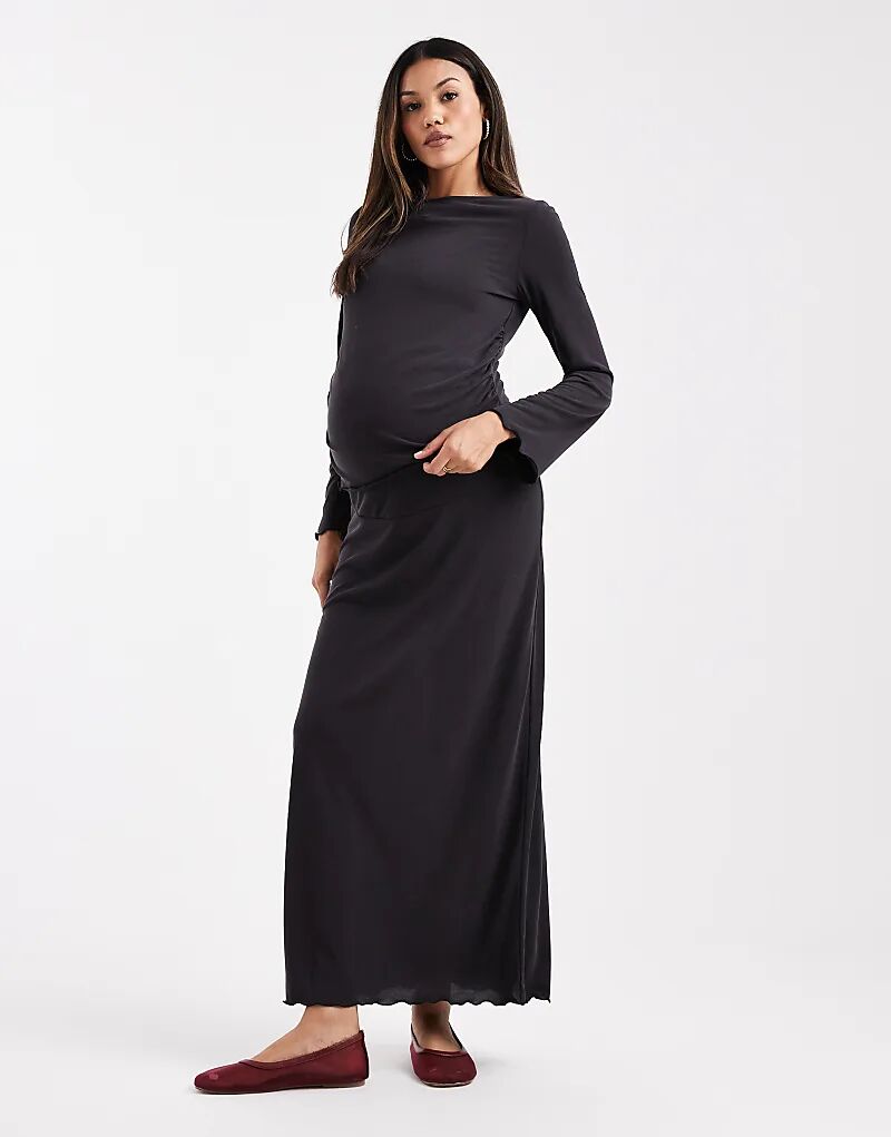 Юбка макси из модала ASOS DESIGN Maternity, облегающая, черного цвета
Юбка макси из модала ASOS DESIGN Maternity, облегающая, черного цвета
