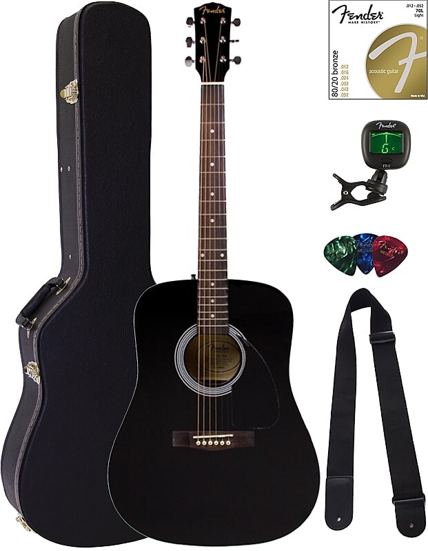 Акустическая гитара Fender FA-115 Dreadnought Acoustic Guitar - Black w/ Hard Case
Акустическая гитара Fender FA-115 Dreadnought Acoustic Guitar - Black w/ Hard Case