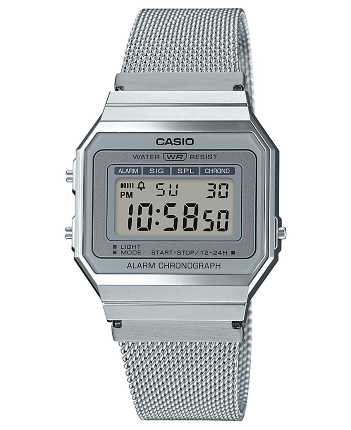 Унисекс цифровые часы-браслет из нержавеющей стали с сеткой 35,5 мм Casio, серебро
Унисекс цифровые часы-браслет из нержавеющей стали с сеткой 35,5 мм Casio, серебро