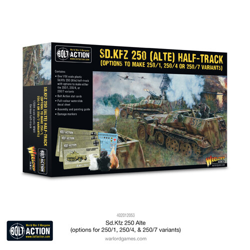 Фигурки Sd.Kfz 250 Alte (Inc 250/7 & 250/4 Options) 
Фигурки Sd.Kfz 250 Alte (Inc 250/7 & 250/4 Options)