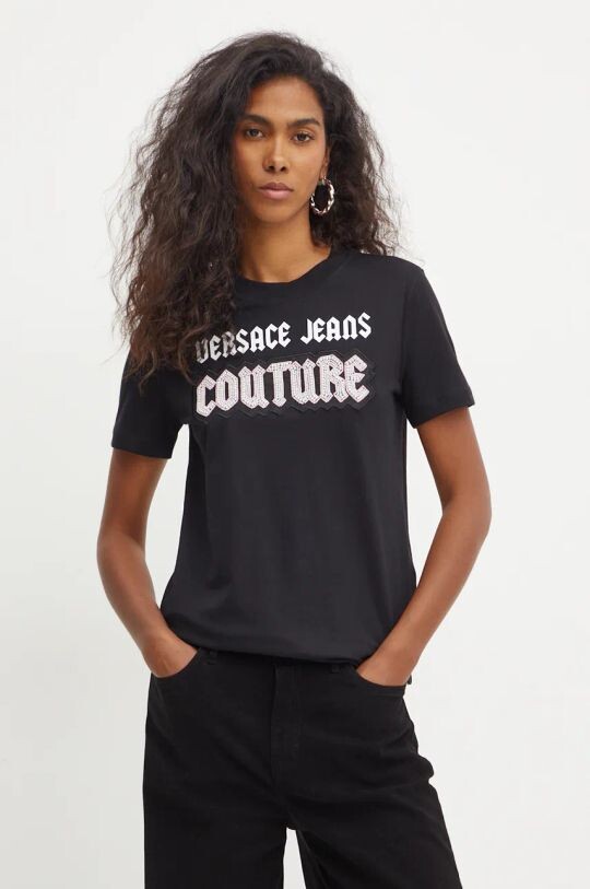 Хлопковая футболка Versace Jeans Couture, черный
Хлопковая футболка Versace Jeans Couture, черный