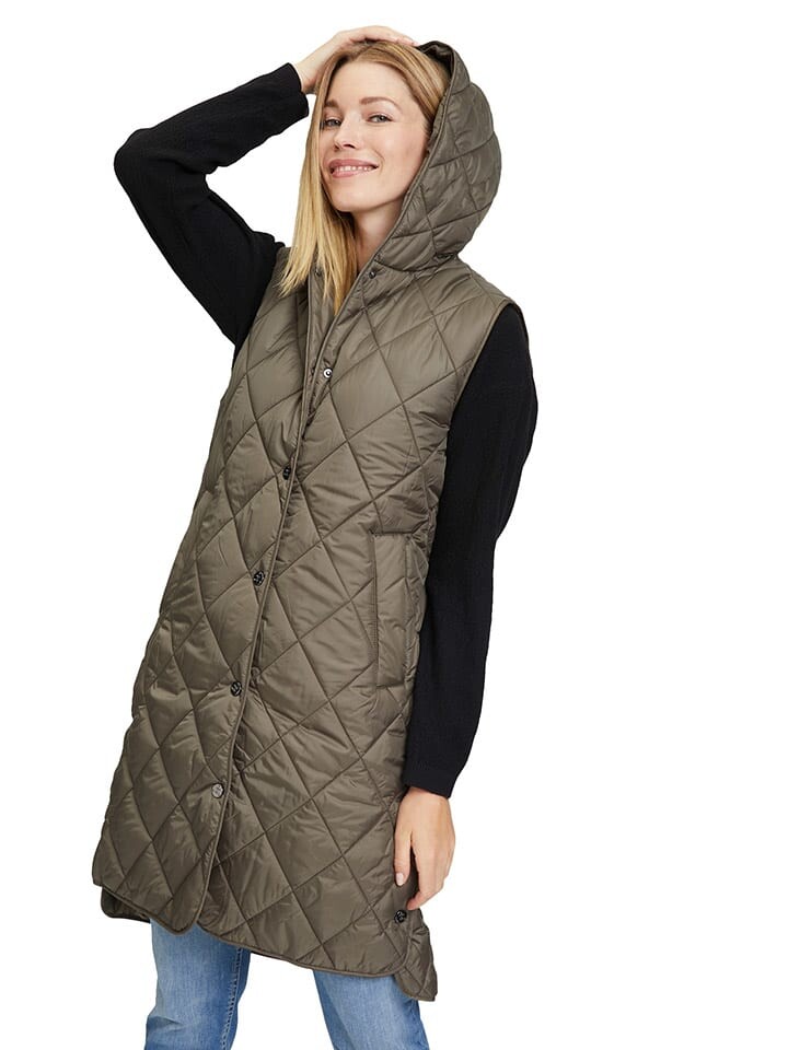 Стеганый жилет AMBER & JUNE, хаки
Стеганый жилет AMBER & JUNE, хаки