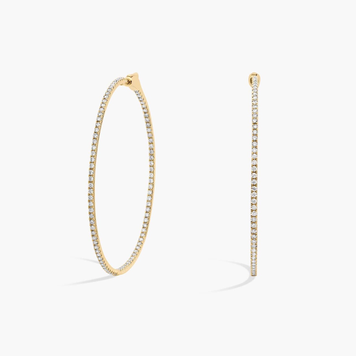 Круглые серьги-кольца Inside Out, диаметр 2 дюйма, желтое золото 14 карат (2 карата, чистота - HI / SI1-SI2) Blue Nile
Круглые серьги-кольца Inside Out, диаметр 2 дюйма, желтое золото 14 карат (2 карата, чистота - HI / SI1-SI2) Blue Nile