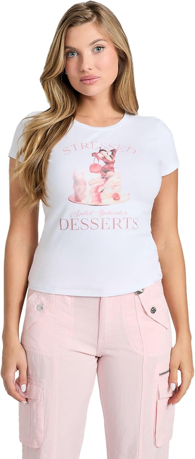 GUESS Женская футболка с коротким рукавом Vintage Girl R5, Pure White, Белый, GUESS Женская футболка с коротким рукавом Vintage Girl R5, Pure White
GUESS Женская футболка с коротким рукавом Vintage Girl R5, Pure White, Белый, GUESS Женская футболка с коротким рукавом Vintage Girl R5, Pure White