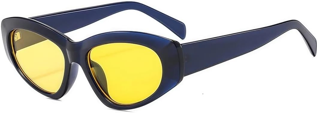 Модные ретро-солнцезащитные очки «кошачий глаз» для женщин, с индивидуальным дизайном, желейного цвета, простые повседневные, для мужчин, с защитой от УФ-излучения UV400 UATXTAU, Blue Yellow
Модные ретро-солнцезащитные очки «кошачий глаз» для женщин, с индивидуальным дизайном, желейного цвета, простые повседневные, для мужчин, с защитой от УФ-излучения UV400 UATXTAU, Blue Yellow