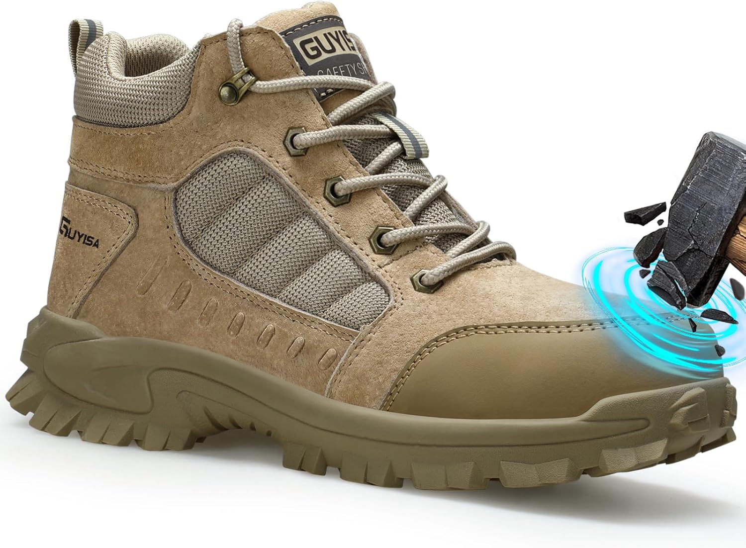 Мужские ботинки GUSAYEX с стальным носком и кевларовой подошвой, устойчивые к проколам, легкие промышленные ботинки для строительства и складов, удобная рабочая обувь для мужчин, Brown-0276new
Мужские ботинки GUSAYEX с стальным носком и кевларовой подошвой, устойчивые к проколам, легкие промышленные ботинки для строительства и складов, удобная рабочая обувь для мужчин, Brown-0276new