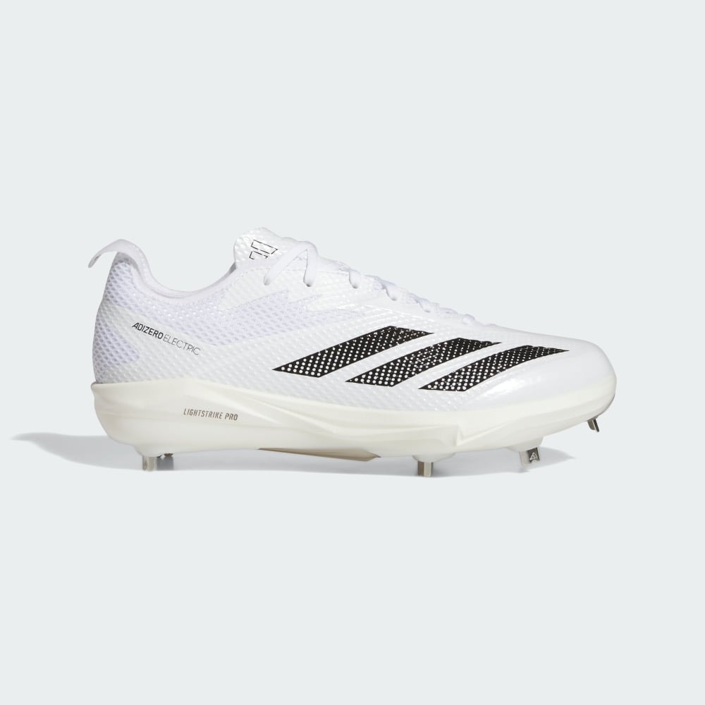 Бутсы Adidas Adizero Electric 2.0 baseball Cleats, цвет Cloud White/Core Black/Silver Metallic 
Бутсы Adidas Adizero Electric 2.0 baseball Cleats, цвет Cloud White/Core Black/Silver Metallic