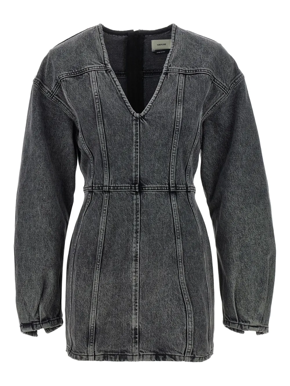 Джинсовое платье мини с V-образным вырезом Haikure, серый
Джинсовое платье мини с V-образным вырезом Haikure, серый
