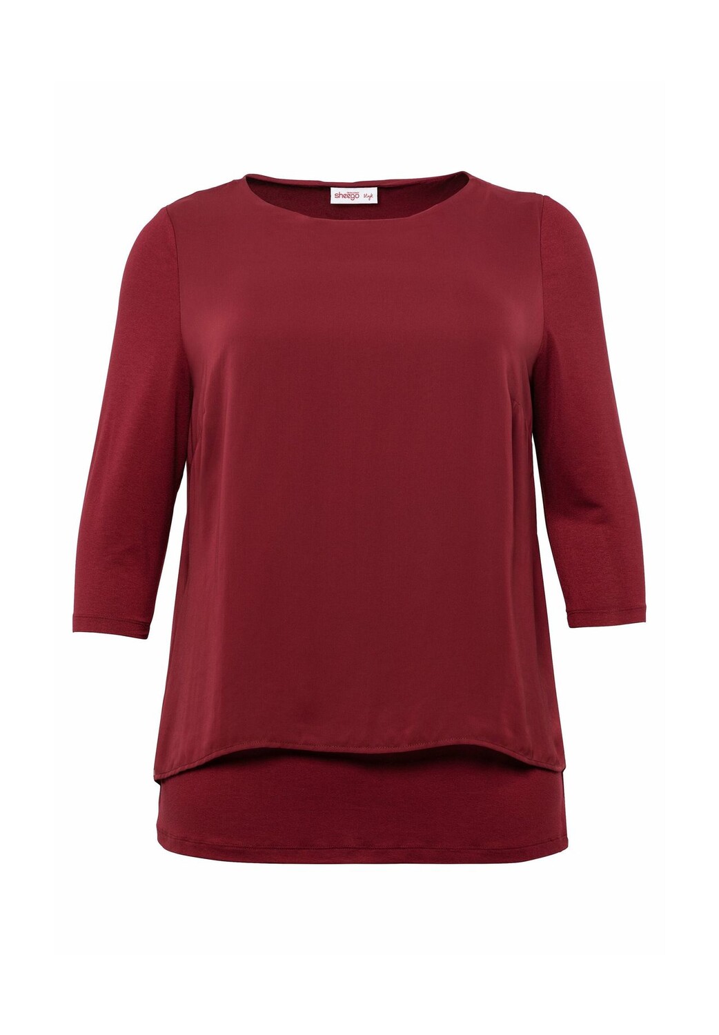 Блузка-рубашка легкого А-силуэта с заостренным подолом sheego, цвет Rubinrot
Блузка-рубашка легкого А-силуэта с заостренным подолом sheego, цвет Rubinrot