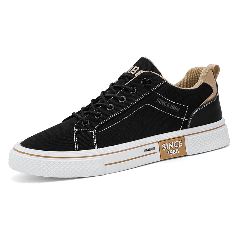 King Jinmai Скользоустойчивые мужские скейтерские кеды лоу-топ черные, цвет Black
King Jinmai Скользоустойчивые мужские скейтерские кеды лоу-топ черные, цвет Black