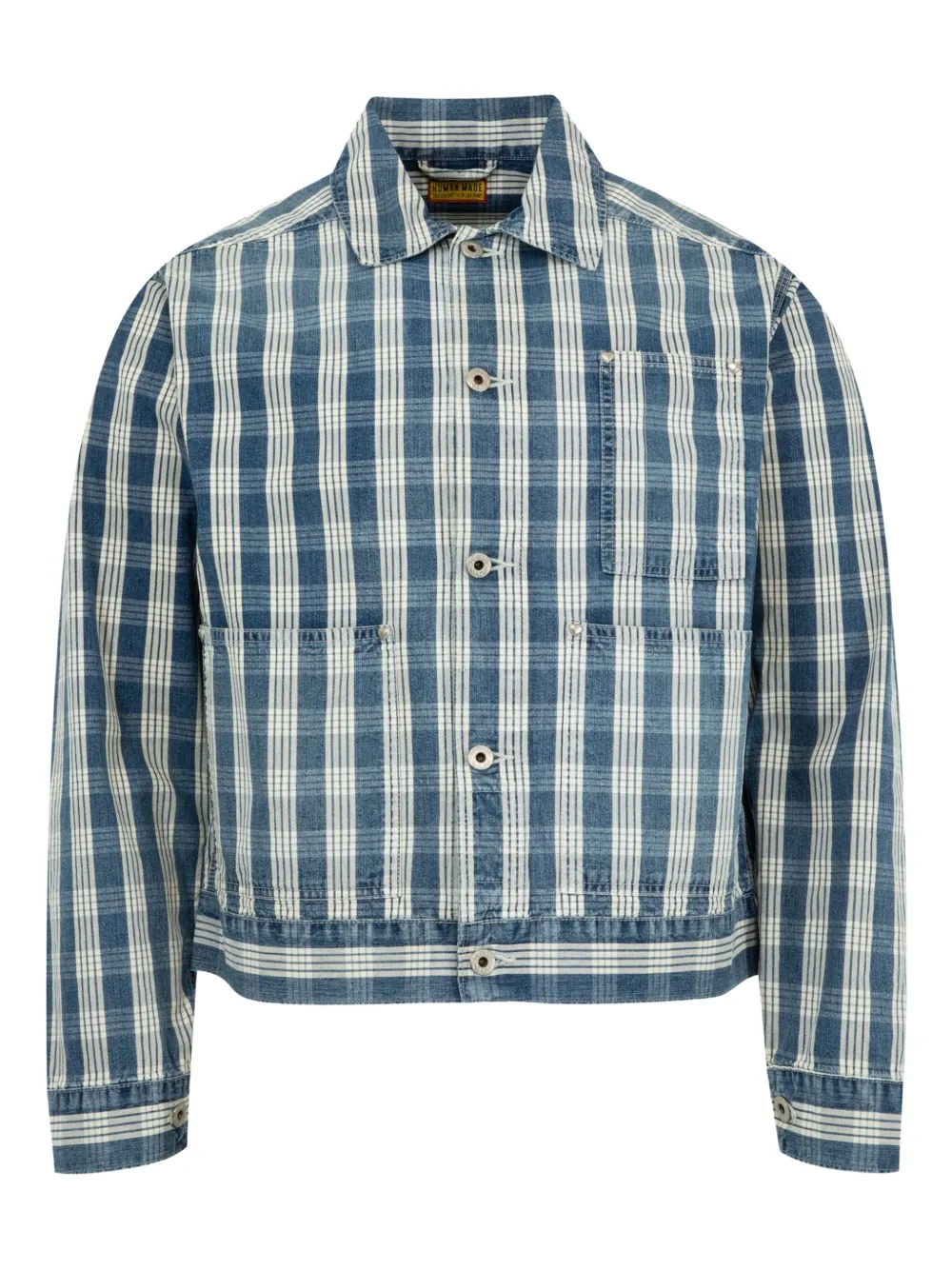 Куртка-рубашка в клетку Human Made, синий
Куртка-рубашка в клетку Human Made, синий