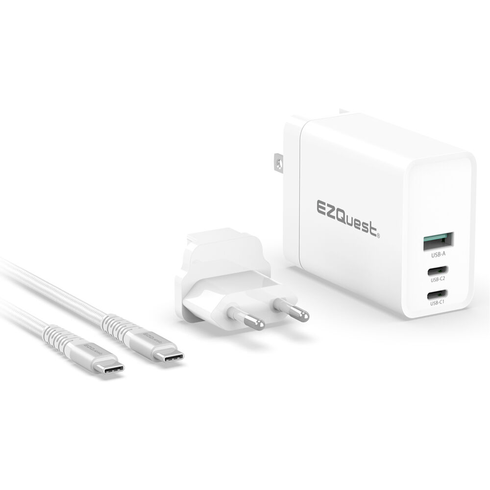 Зарядное устройство EZQuest UltimatePower 90W 3-Port GaN USB Type-C PD Wall X50090
Зарядное устройство EZQuest UltimatePower 90W 3-Port GaN USB Type-C PD Wall X50090