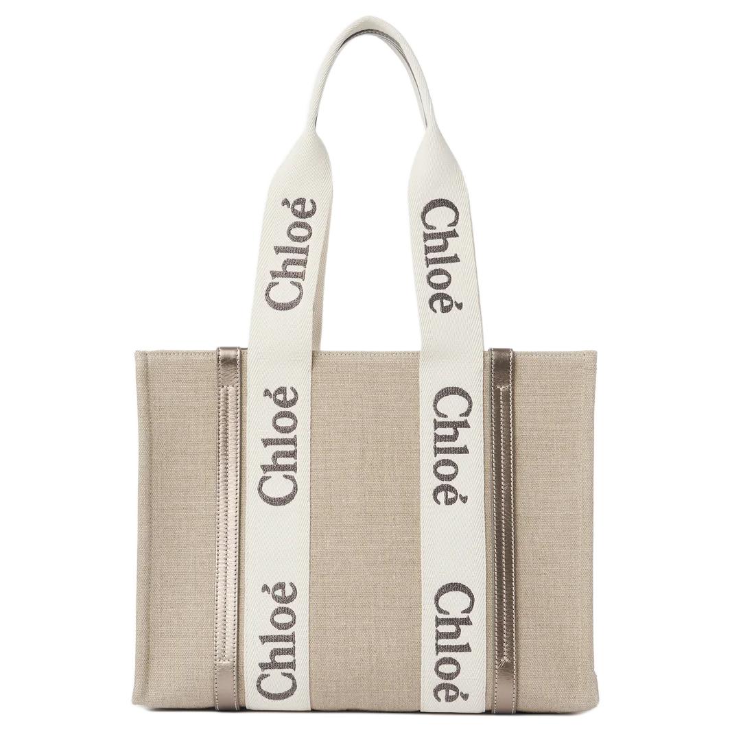 Chloe Сумка-шоппер из льняного полотна с кожаными вставками, обычная модель, для женщин, светло-серый цвет Chloé
Chloe Сумка-шоппер из льняного полотна с кожаными вставками, обычная модель, для женщин, светло-серый цвет Chloé