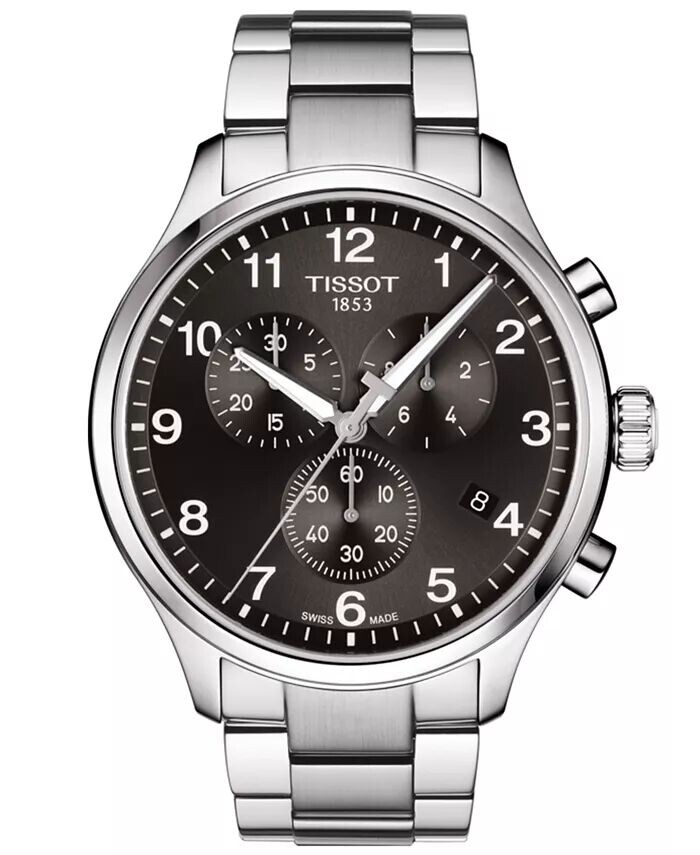 Мужские швейцарские часы с хронографом Chrono XL Classic T-Sport с браслетом из нержавеющей стали, 45 мм Tissot
Мужские швейцарские часы с хронографом Chrono XL Classic T-Sport с браслетом из нержавеющей стали, 45 мм Tissot
