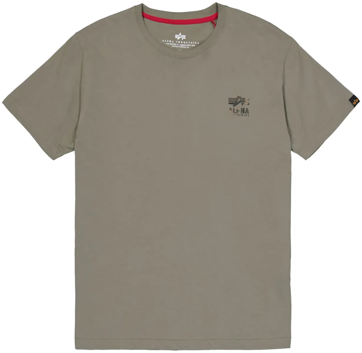 Рубашка с круглым вырезом Alpha Industries "Camo Logo Puff Print BP T", оливковый
Рубашка с круглым вырезом Alpha Industries "Camo Logo Puff Print BP T", оливковый