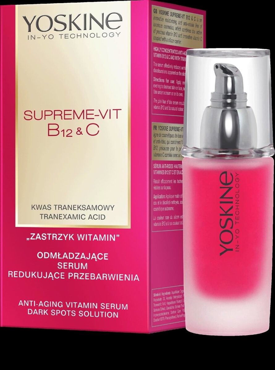 YOSKINE, Supreme Vit B12 и C, омолаживающая сыворотка, уменьшающая обесцвечивание, 30 мл Dax Cosmetics
YOSKINE, Supreme Vit B12 и C, омолаживающая сыворотка, уменьшающая обесцвечивание, 30 мл Dax Cosmetics