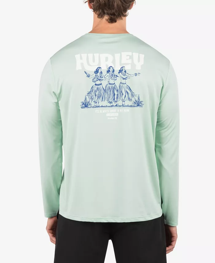 Мужская гибридная футболка с длинным рукавом UPF Hurley, зеленый
Мужская гибридная футболка с длинным рукавом UPF Hurley, зеленый