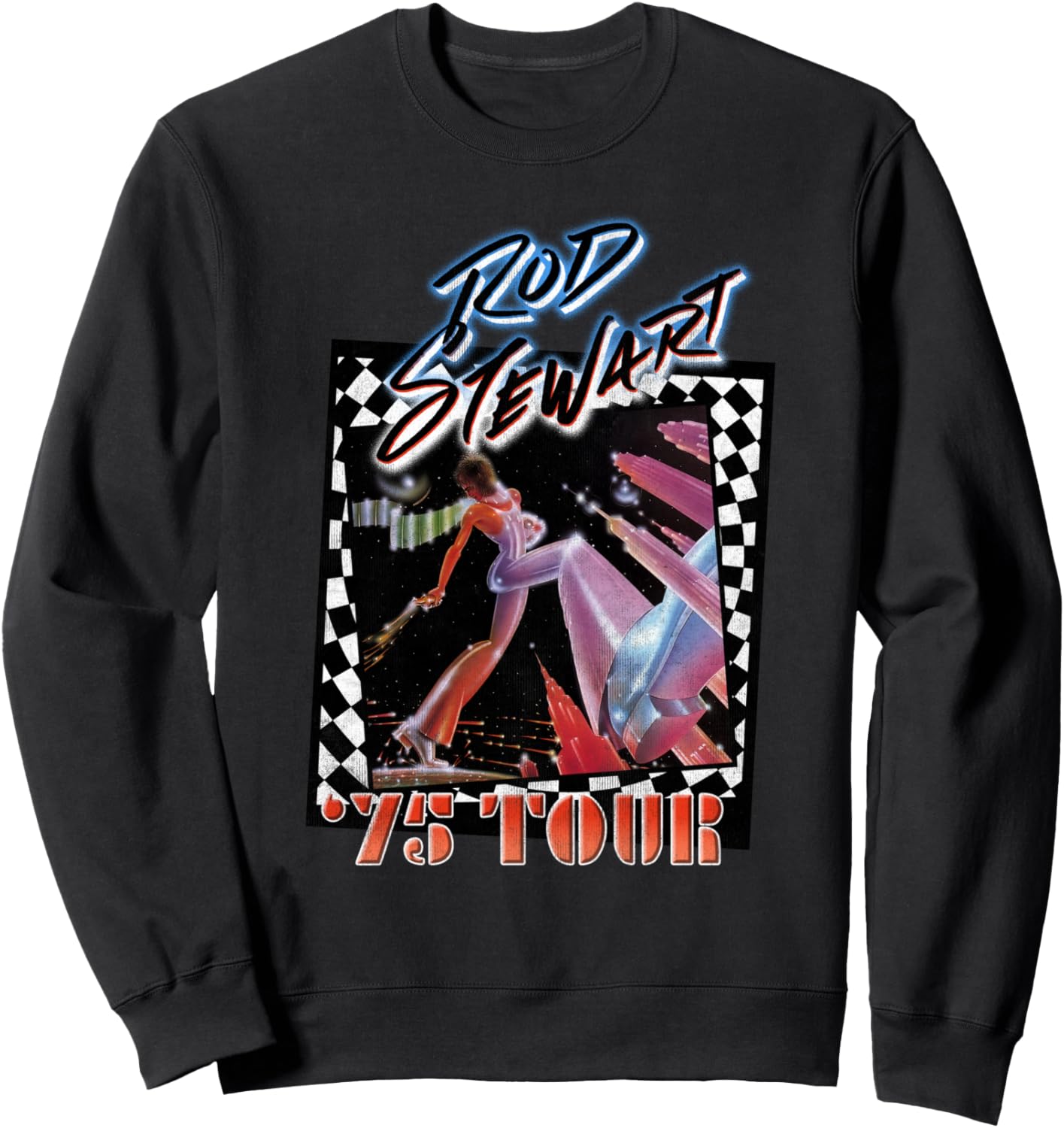 Ретро-толстовка Rod Stewart 75 Tour, черная, Черный, Ретро-толстовка Rod Stewart 75 Tour, черная
Ретро-толстовка Rod Stewart 75 Tour, черная, Черный, Ретро-толстовка Rod Stewart 75 Tour, черная