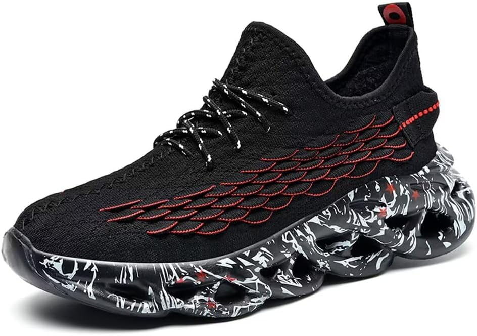 Кроссовки Jakcuz больших размеров с сеткой под рыбью чешую для мужчин, для бега, спорта и повседневной носки, черный
Кроссовки Jakcuz больших размеров с сеткой под рыбью чешую для мужчин, для бега, спорта и повседневной носки, черный