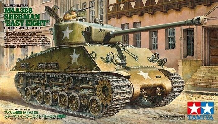 Tamiya, Американский танк M4A3E8 Sherman Easy Eight, 8+
Tamiya, Американский танк M4A3E8 Sherman Easy Eight, 8+