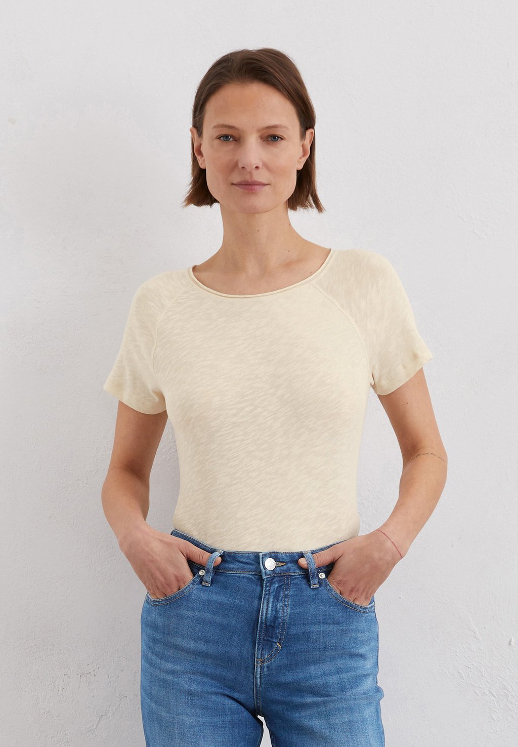 Базовая футболка Marc O'Polo, кремовый
Базовая футболка Marc O'Polo, кремовый