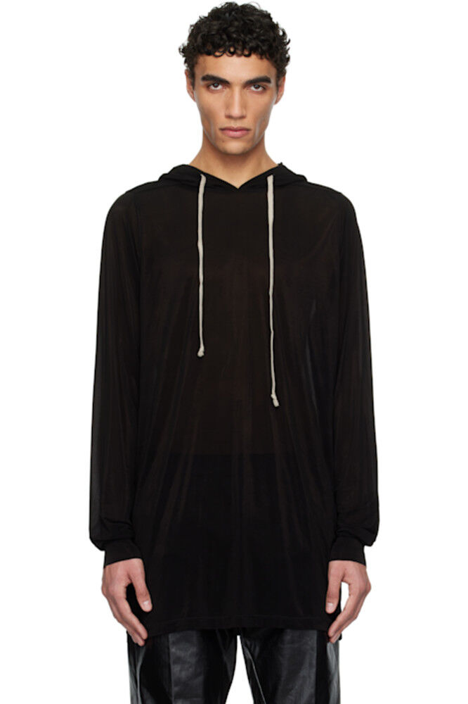 Черная толстовка с капюшоном из эластичного джерси Hollywood Cupro Rick Owens
Черная толстовка с капюшоном из эластичного джерси Hollywood Cupro Rick Owens