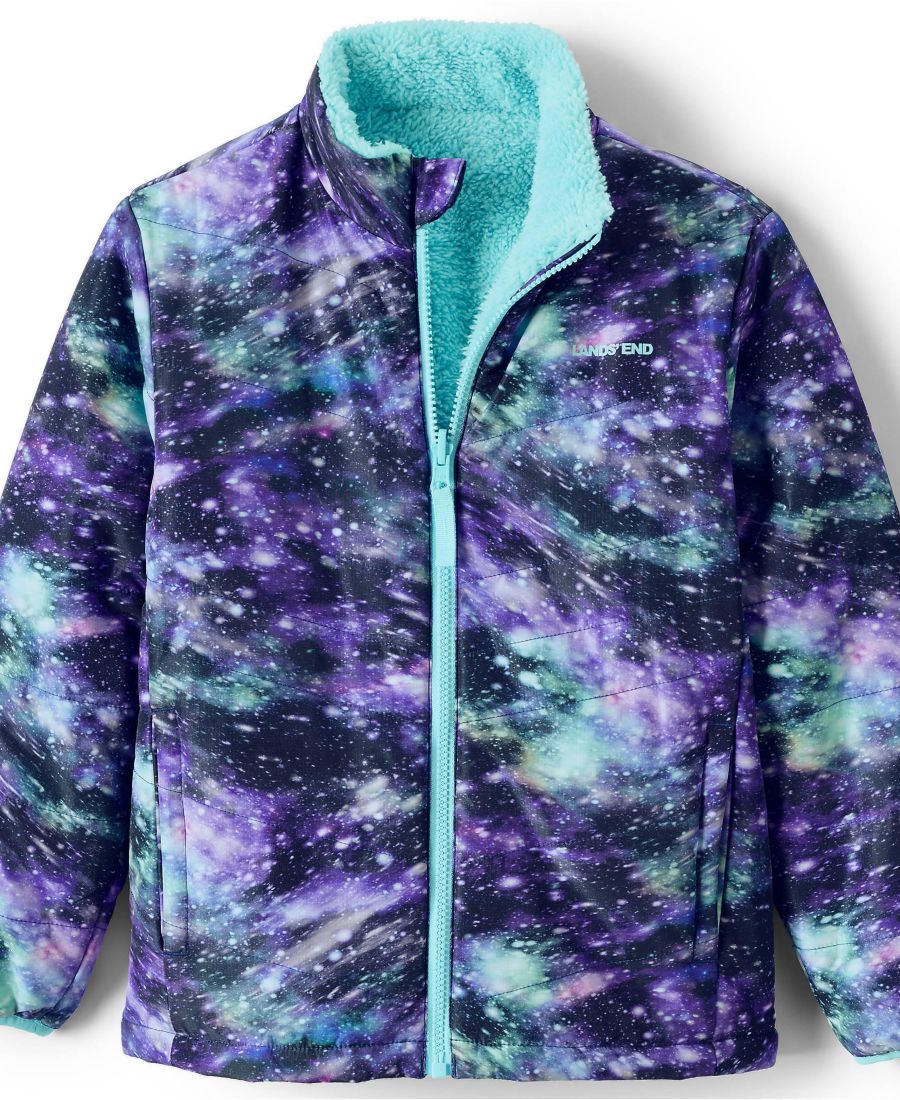 Двусторонняя флисовая пуховая куртка для мальчиков Lands' End, Blue galaxy cosmos
Двусторонняя флисовая пуховая куртка для мальчиков Lands' End, Blue galaxy cosmos