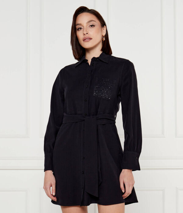 Платье короткое Liu Jo с поясом, черный
Платье короткое Liu Jo с поясом, черный