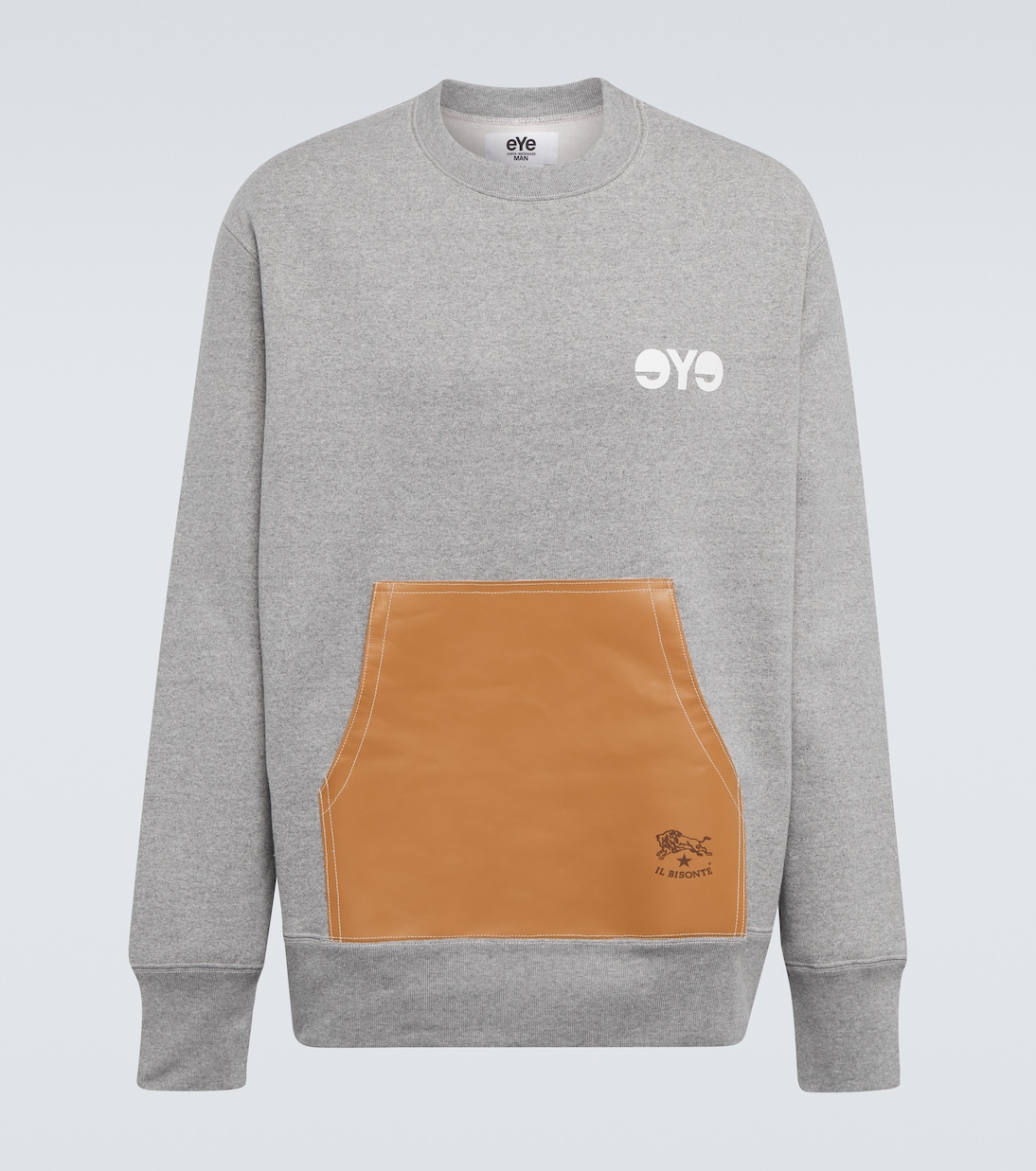 Толстовка с кожаной отделкой Junya Watanabe, Top Grey X Brown
Толстовка с кожаной отделкой Junya Watanabe, Top Grey X Brown