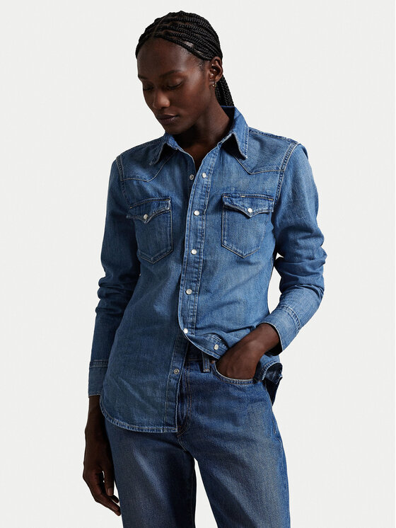 Облегающая джинсовая рубашка 211969402001 Polo Ralph Lauren, синий
Облегающая джинсовая рубашка 211969402001 Polo Ralph Lauren, синий