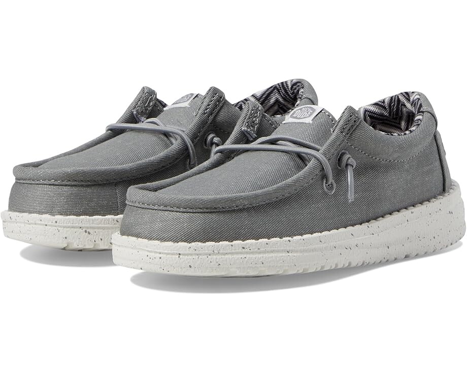 Кроссовки Hey Dude Kids Wally Canvas, серый
Кроссовки Hey Dude Kids Wally Canvas, серый
