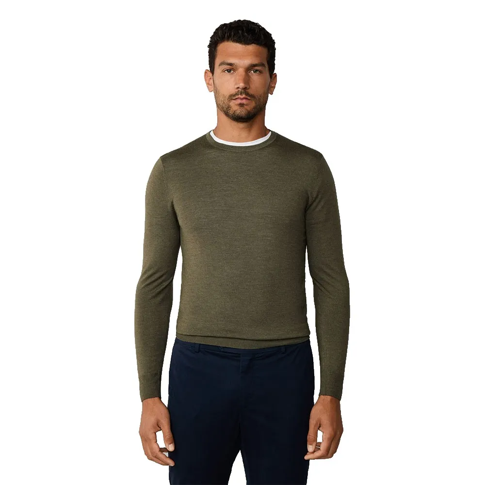 Свитер Hackett GMD Merino Silk, зеленый 
Свитер Hackett GMD Merino Silk, зеленый