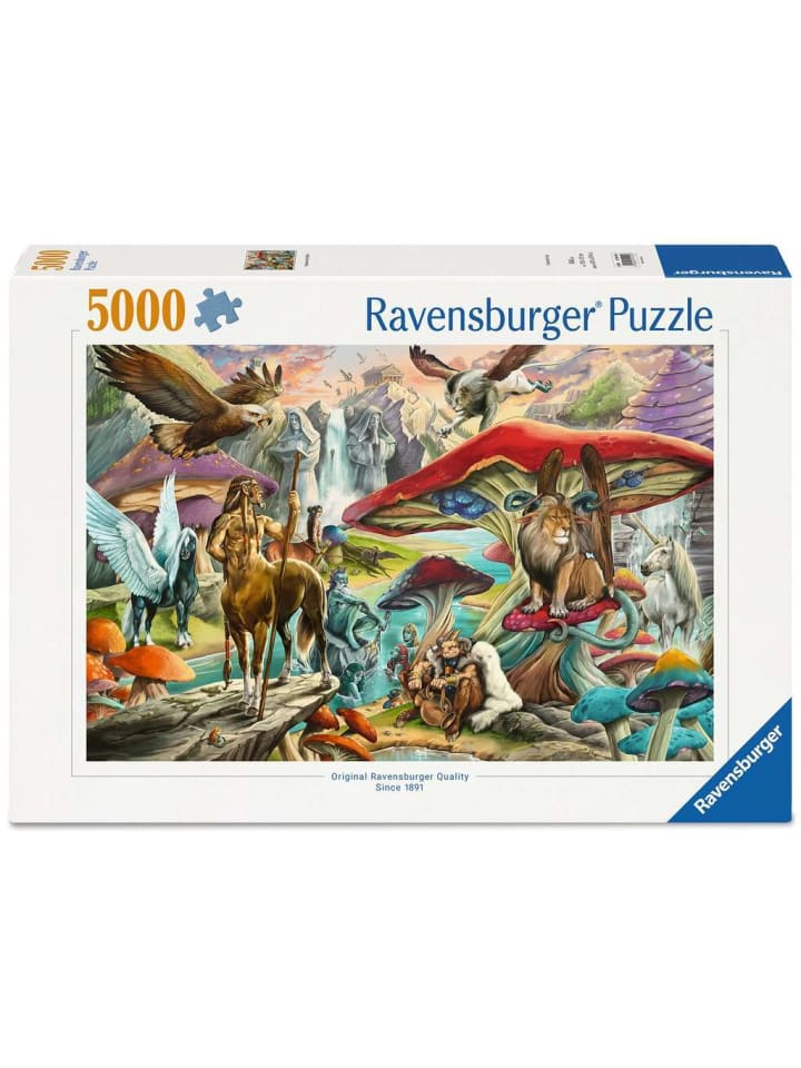 Пазл Ravensburger, 5000 деталей, «Грибы и мифы» в цвете
Пазл Ravensburger, 5000 деталей, «Грибы и мифы» в цвете