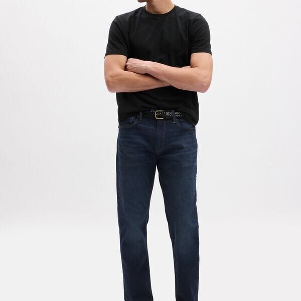 Джинсы прямого кроя со средней посадкой на талии Gap, синий
Джинсы прямого кроя со средней посадкой на талии Gap, синий