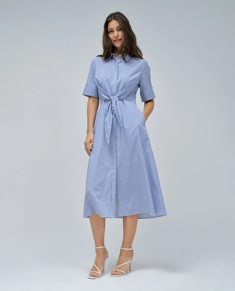Женское платье-рубашка Salsa Jeans, синий/белый
Женское платье-рубашка Salsa Jeans, синий/белый