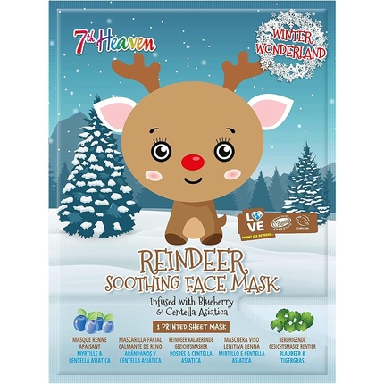 Тканевая маска для лица Winter Wonderland Reinderfalz с черникой 7th Heaven
Тканевая маска для лица Winter Wonderland Reinderfalz с черникой 7th Heaven