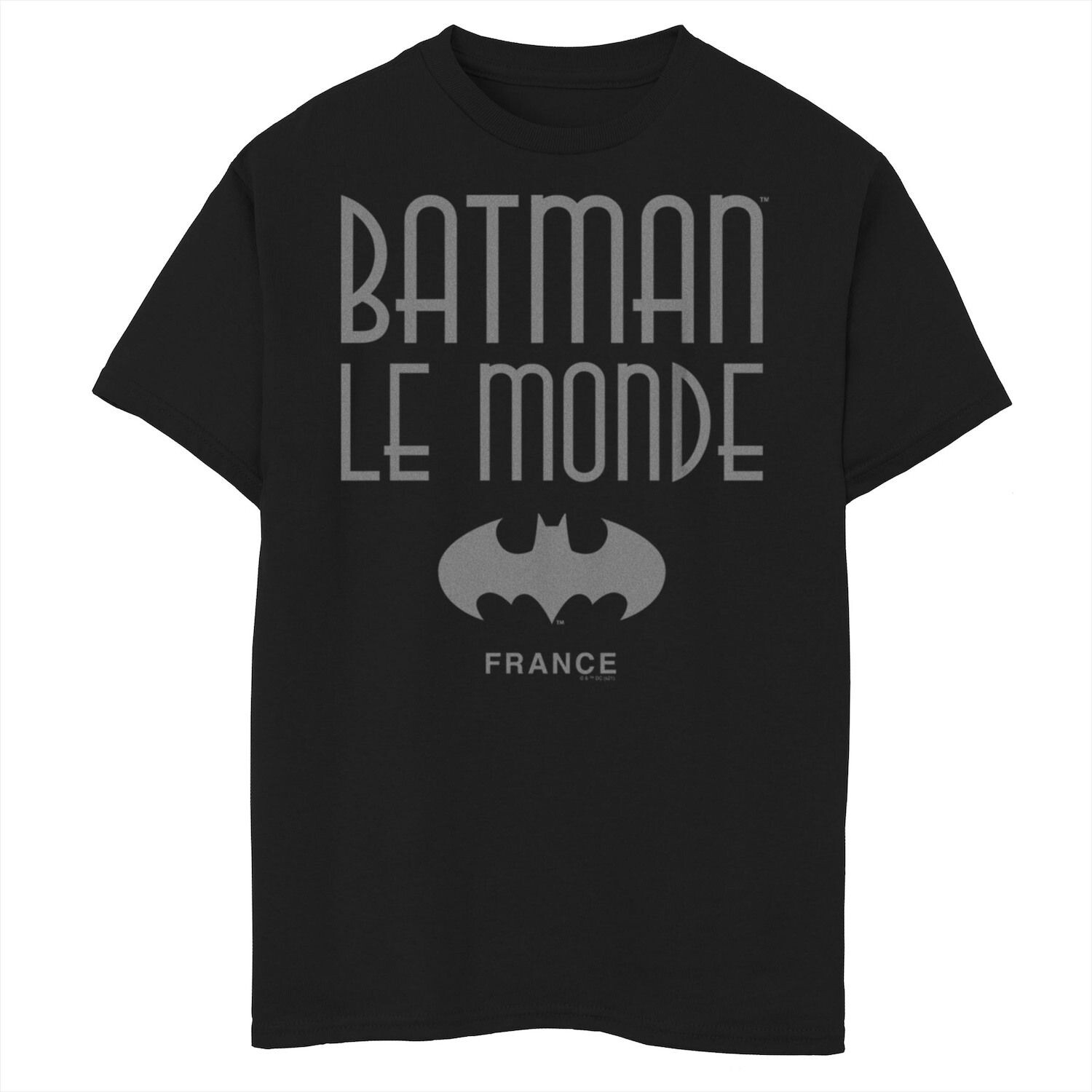 Футболка с логотипом и графическим логотипом Batman: Le Monde France для мальчиков 8–20 лет DC Comics 
Футболка с логотипом и графическим логотипом Batman: Le Monde France для мальчиков 8–20 лет DC Comics