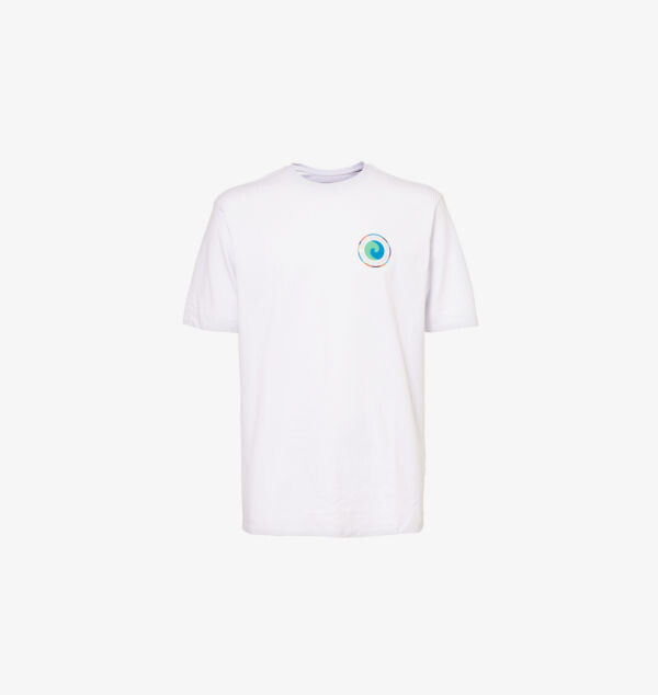 Футболка с круглым вырезом и графическим принтом из хлопковой смеси Patagonia, белый 
Футболка с круглым вырезом и графическим принтом из хлопковой смеси Patagonia, белый