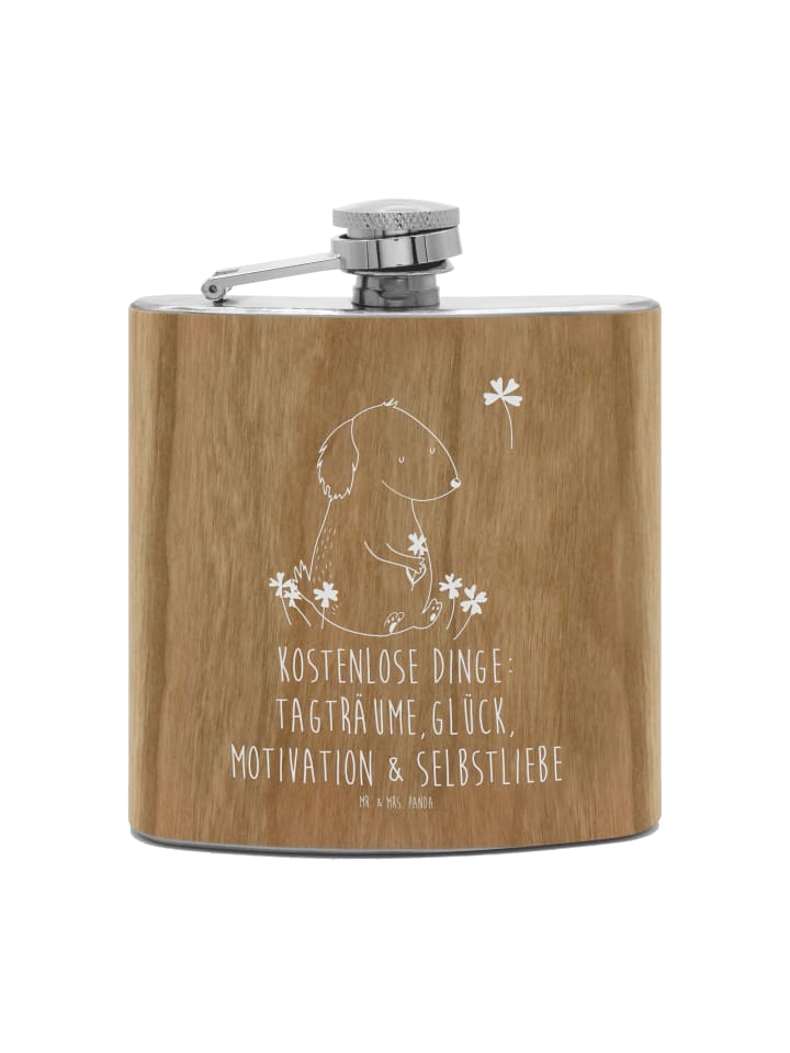Mr. & Mrs. Panda Фляжка с изображением собаки и клеверного листа, надпись коричневого цвета
Mr. & Mrs. Panda Фляжка с изображением собаки и клеверного листа, надпись коричневого цвета