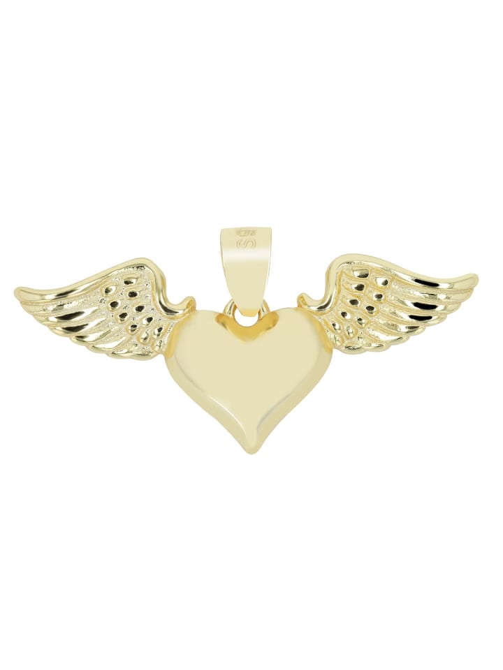 Adeliás Женский кулон - кулон в виде крылатого сердца из серебра 925 пробы с золотым покрытием
Adeliás Женский кулон - кулон в виде крылатого сердца из серебра 925 пробы с золотым покрытием