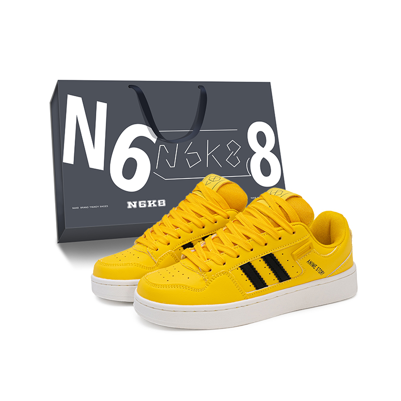 N6K8 Антискользящие износостойкие низкие скейтерские кроссовки унисекс желто-черные, цвет Yellow Black
N6K8 Антискользящие износостойкие низкие скейтерские кроссовки унисекс желто-черные, цвет Yellow Black