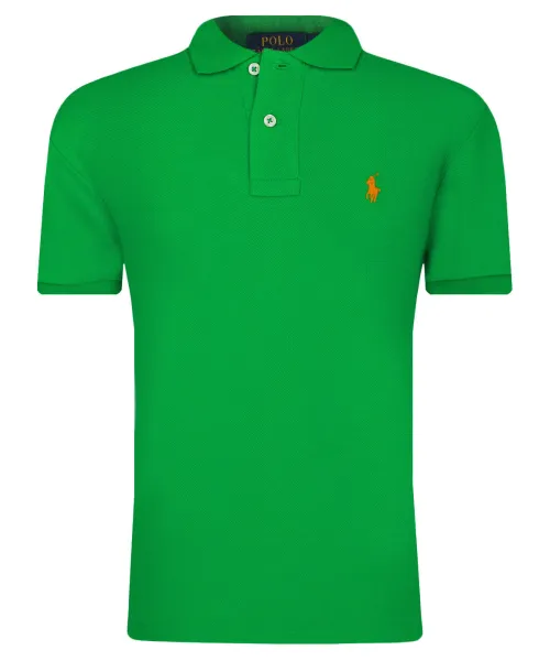 Футболка поло Slim fit Polo Ralph Lauren, зеленый 
Футболка поло Slim fit Polo Ralph Lauren, зеленый