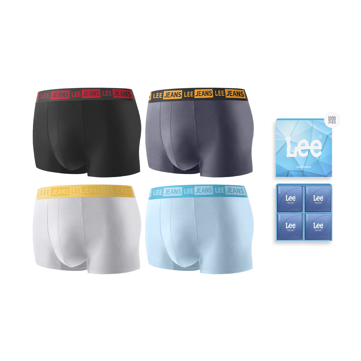 Lee Подарочный набор мужского белья 4 шт
Lee Подарочный набор мужского белья 4 шт