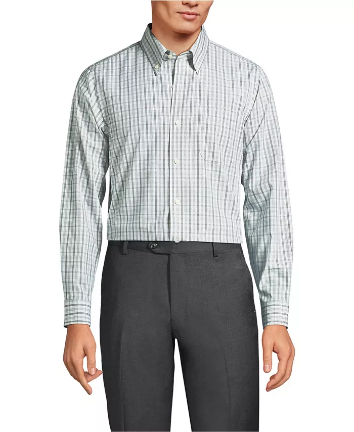 Мужская рубашка с принтом, без глажки, из пима-хлопка, с пуговицами и отложным воротником Lands' End, серый
Мужская рубашка с принтом, без глажки, из пима-хлопка, с пуговицами и отложным воротником Lands' End, серый