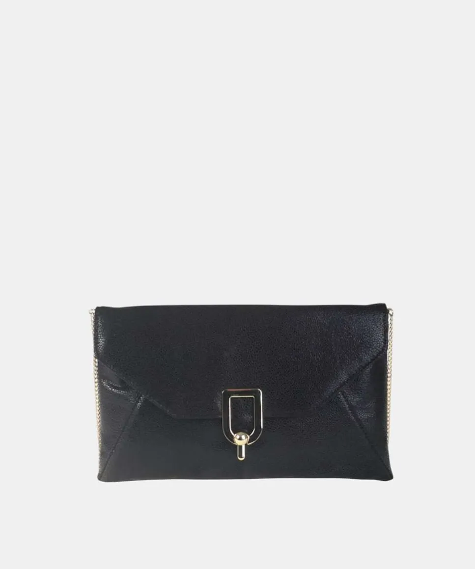 Клатч для вечеринки среднего размера с застежкой-клипс и замком Volum, черный
Клатч для вечеринки среднего размера с застежкой-клипс и замком Volum, черный