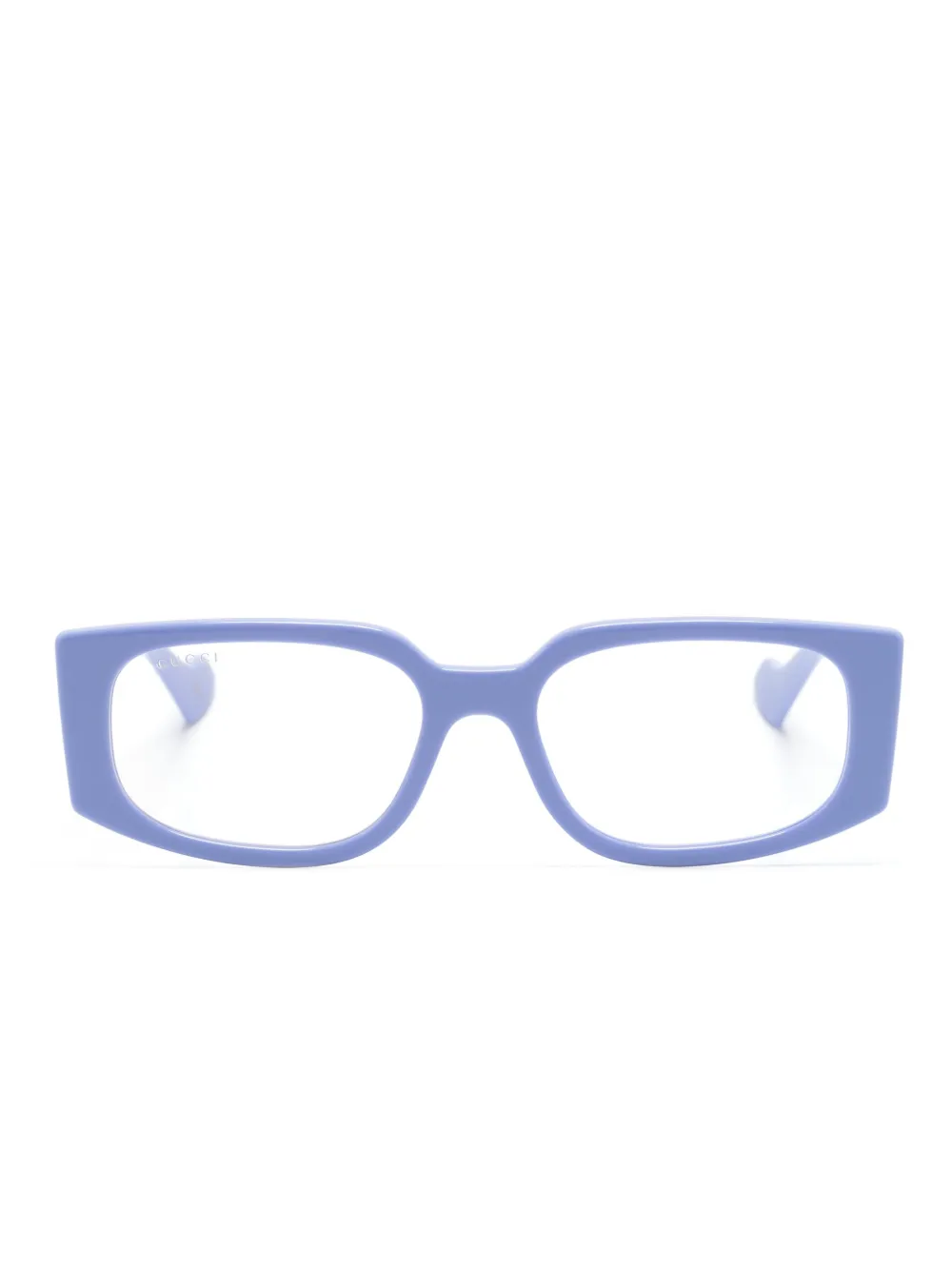 Очки в прямоугольной оправе с декором Double G Gucci Eyewear, фиолетовый
Очки в прямоугольной оправе с декором Double G Gucci Eyewear, фиолетовый